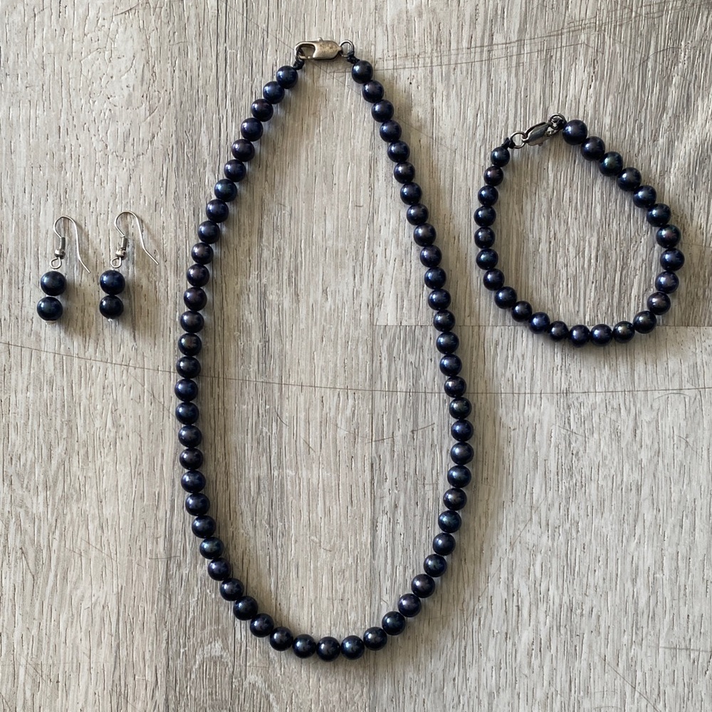 Genuine Pearl Jewelry Set